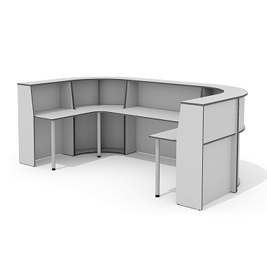 Фото - стойка администратора Агат 320*170 светло-серый 