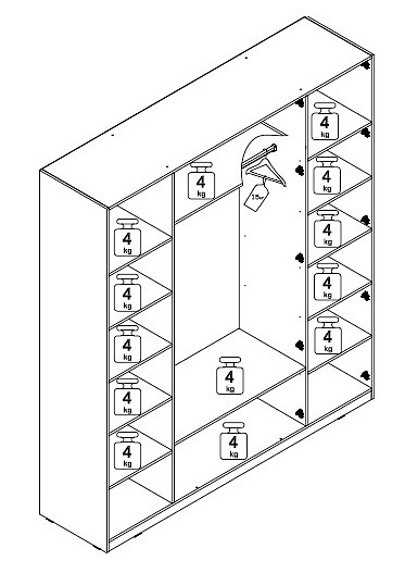 Фото - спальня Глазго комплект 3 