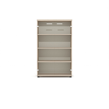 Фото - шкаф д/документов Гранд со стеклом ясень шимо 