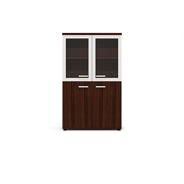 Фото - шкаф д/документов Гранд средний комбинированный орех 