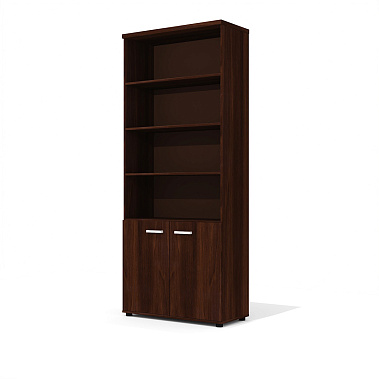 Фото - шкаф д/одежды Гранд высокий п/открытый орех 