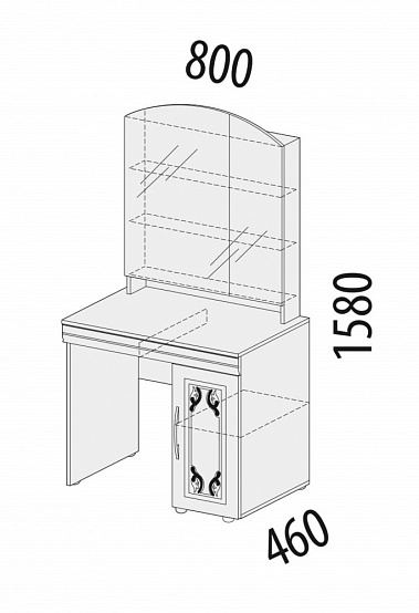 Фото - стол туалетный Версаль. 